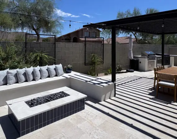 Complete Outdoor Living Space Transformation At McDowell Mountain Home